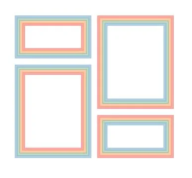 Frames for photos Stock Illustration