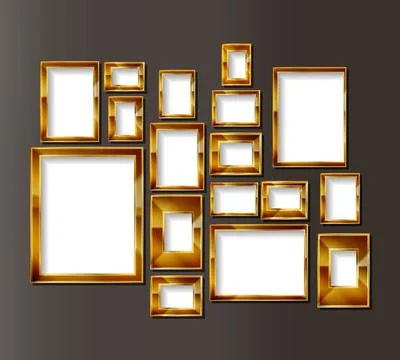 Frames for photos or paintings 스톡 일러스트