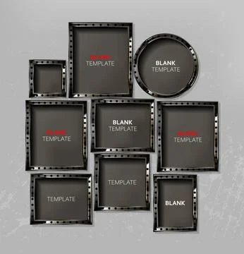 Frames for photos or paintings 스톡 일러스트