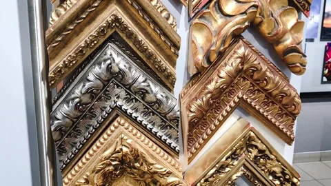 Frames for picture ornate 스톡 동영상 257076674