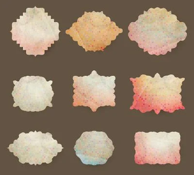 Frames with polka dot background. EPS 10 Stock Illustration