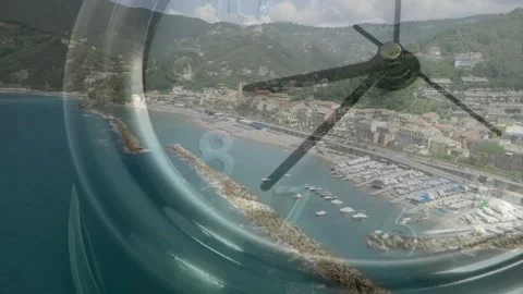 Frames progressing, overlay clock hands rotating slowly clockwise, showing time Stock Footage 328330993