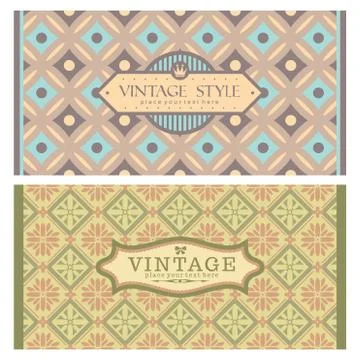 Frames in retro style Stock Illustration