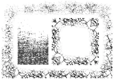 Frames set. Halftone style Stock Illustration