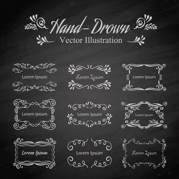 Frames set Stock Illustration