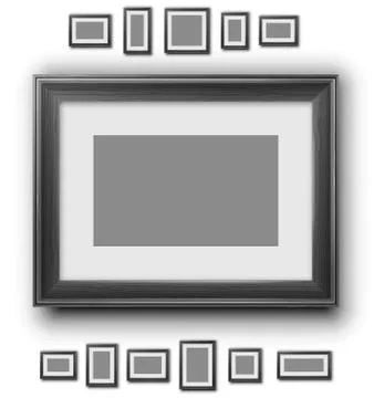 Frames set 스톡 일러스트