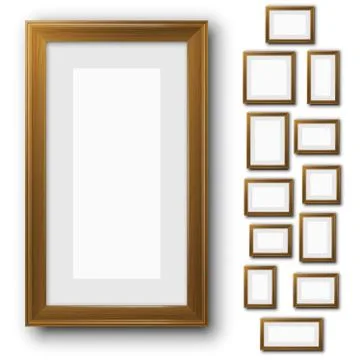 Frames set Illustrazione stock
