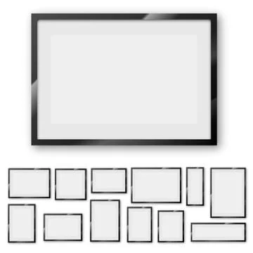 Frames set 스톡 일러스트