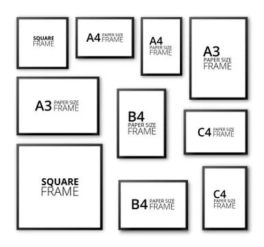 Frames set Illustrazione stock