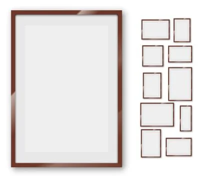 Frames set 스톡 일러스트