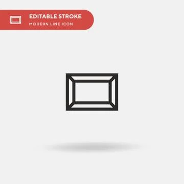 Frames Simple vector icon. Illustration symbol design template for web mobile Illustrazione stock