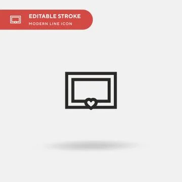 Frames Simple vector icon. Illustration symbol design template for web mobile Stock Illustration