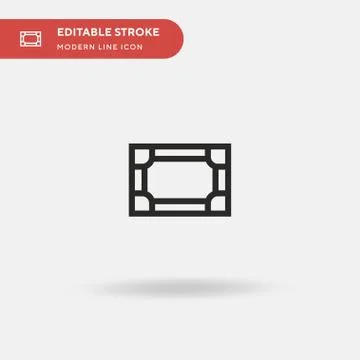 Frames Simple vector icon. Illustration symbol design template for web mobile Stock Illustration