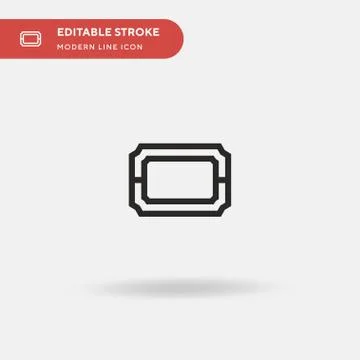 Frames Simple vector icon. Illustration symbol design template for web mobile Stockillustratie