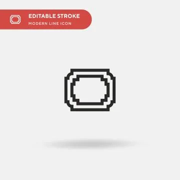 Frames Simple vector icon. Illustration symbol design template for web mobile 스톡 일러스트