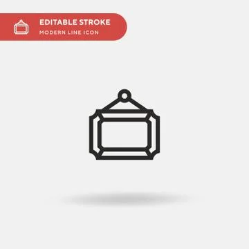 Frames Simple vector icon. Illustration symbol design template for web mobile イラスト素材