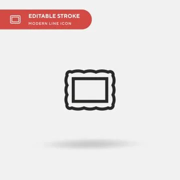 Frames Simple vector icon. Illustration symbol design template for web mobile Stock Illustration