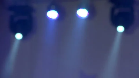 Frames of spotlights that shine on the stage in the theater Stock Footage 99965649