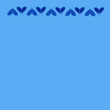 Frames on a square background - stylized moths - graphics. Design elements Stock Illustration