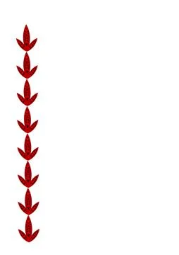 Frames of stylized leaves on a white background. A4 format, vertical illustra Stock Illustration