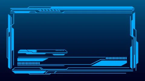 Frames Technology Futuristic Interface Streaming Overlay background design Stock Illustration