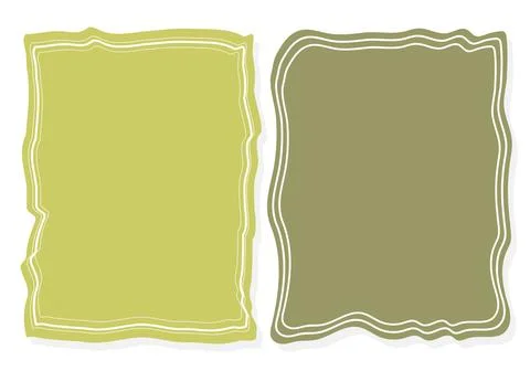 Frames for text in the style of Hand drawn. frame for text or banner for text. Stock Illustration