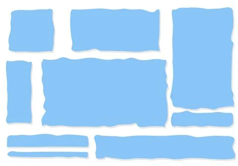 Frames for text in the style of Hand drawn. frame for text or banner for text. Stock Illustration