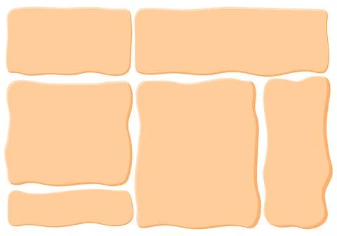 Frames for text in the style of Hand drawn. frame for text or banner for text. Stock Illustration