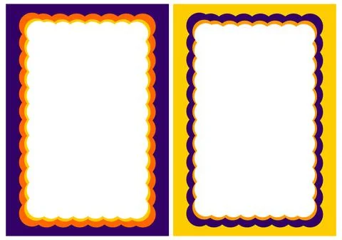 Frames for text in the style of Hand drawn. frame for text or banner for text. Stock Illustration