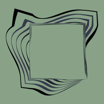 Frames of transparent capron tape on a square background. Stock Illustration