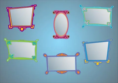 Frames. Vector illustration Stock Illustration