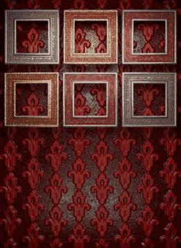 Frames on wall Stockillustratie