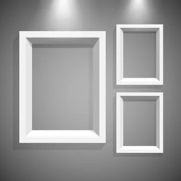 Frames on the wall Иллюстрация
