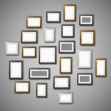 Frames wall Illustrazione stock