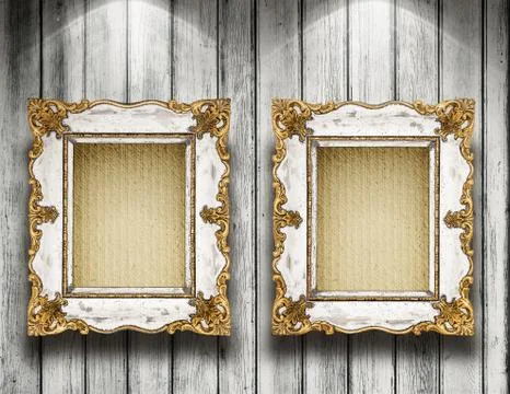 Frames on the wall Stock Photos