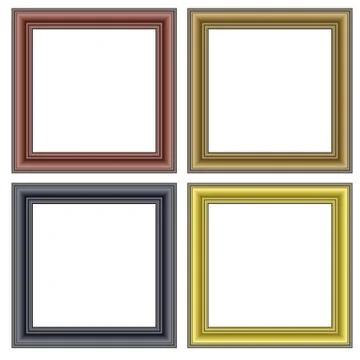 Frames on the wall. vector illustration. Illustrazione stock