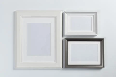 Frames on white background Stock Photos