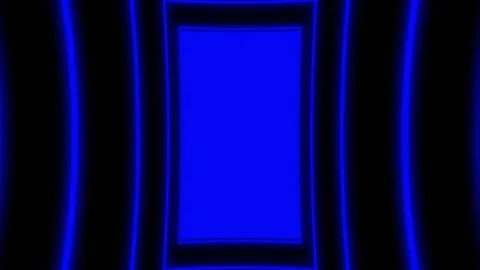 Frames zoom blue glow neon seamless 4k video Stock-Footage 272179281