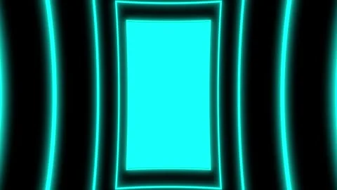 Frames zoom glow cyan neon seamless 4k vertical video Stock Footage 270328673