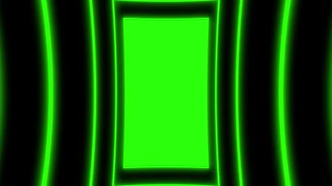 Frames zoom glow green neon seamless 4k video 스톡 동영상 272179437