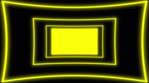 Frames zoom yellow glow neon seamless 4k video Stock Footage 273832728