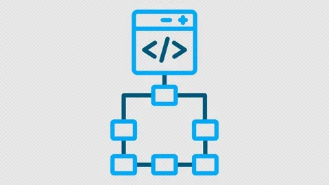 Framework animated icon Video stock 295325010