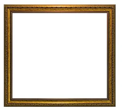 Framework in antique style. classy gilded frame - square shape Stock Photos
