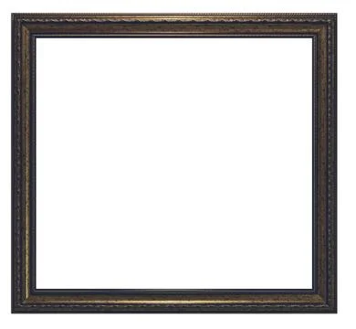 Framework in antique style. classy gilded frame - square shape Stock Photos