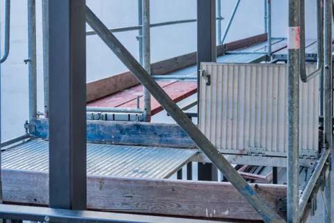 Framework at construction site Stock Photos
