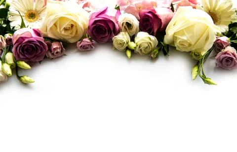 Framework from flowers Stock Photos