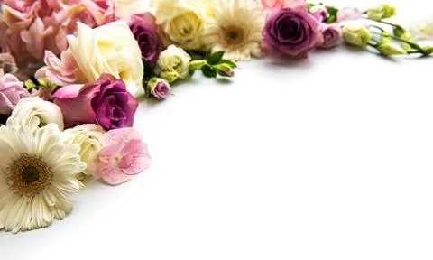 Framework from flowers Stock Photos