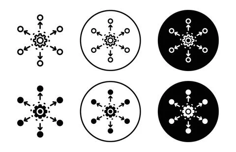 Framework icon Outline flat Icon イラスト素材