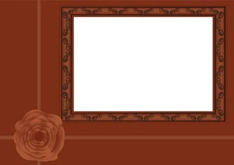 Framework for the image. Illustrazione stock