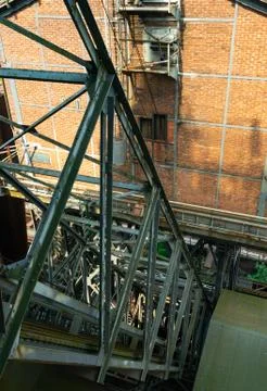 Framework of an old Steel mill Cocking plant Stock Photos
